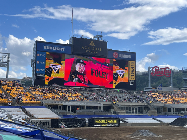 Joe Foley dirverofAxe Monster Truck