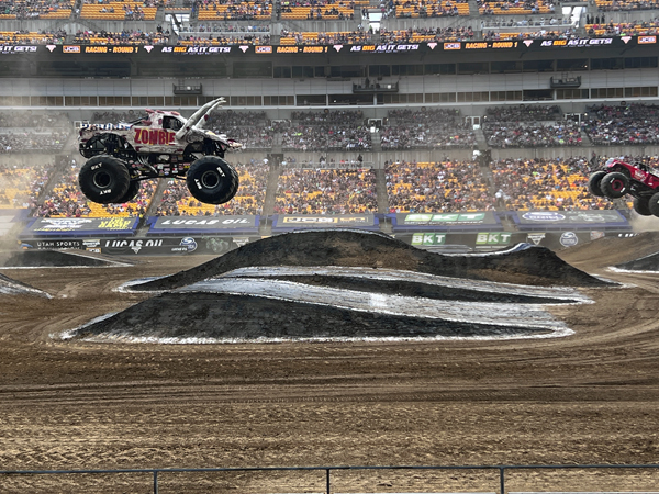 Zombie and Axe Monster Trucks