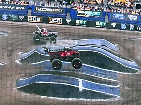 Zombie and Axe Monster Trucks