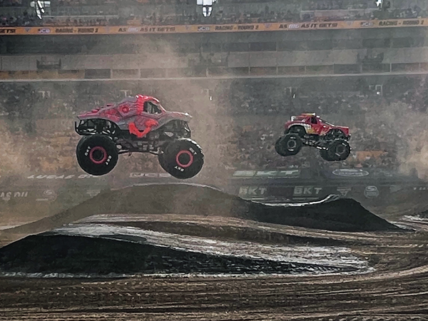 ThunderROARus. and El Toro Loco monster Trucks