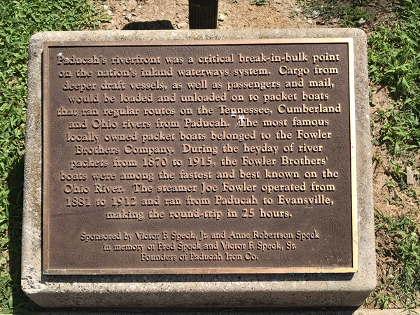 Pudacah's riverfront sign