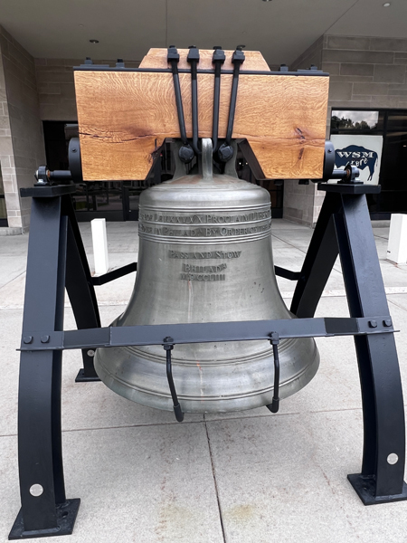Bell near the State of Wyoming Barrett Building
