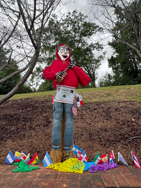 Fort Mill High School International Club scarecrow