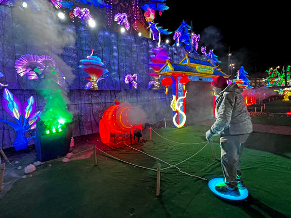 Lee Duquette stood in the ring area