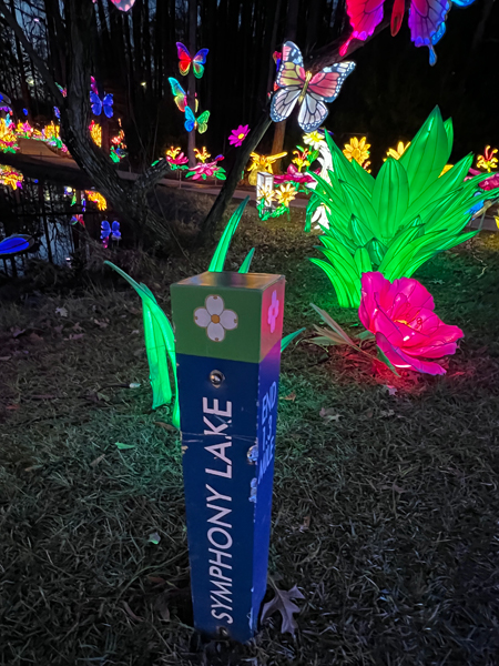 Symphony Lake Greenway sign