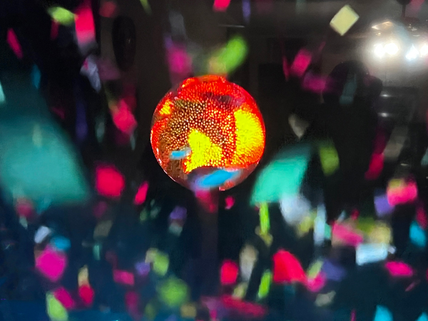 Watching the New Year's Ball drop on TV