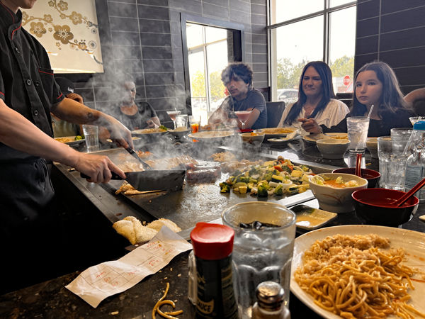 family being served