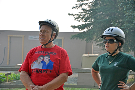 Lee Duquette and his grand-daughter