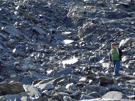 the grandson of the two RV Gypsies on Worthington Glacier