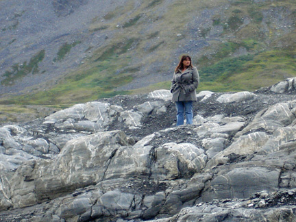 renee on a hill