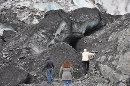 a big crevice