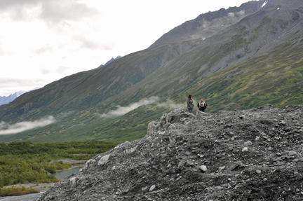 on Worthington Glacier in Alaska