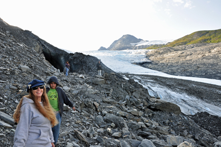 on Worthington Glacier in Alaska