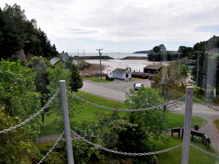 view from the top of the staircase.