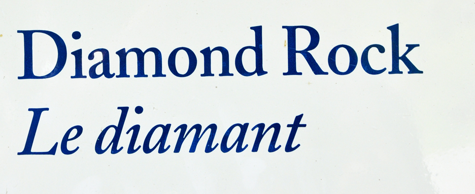 sign - Diamond Rock