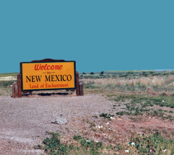 welcome to New Mexico sign