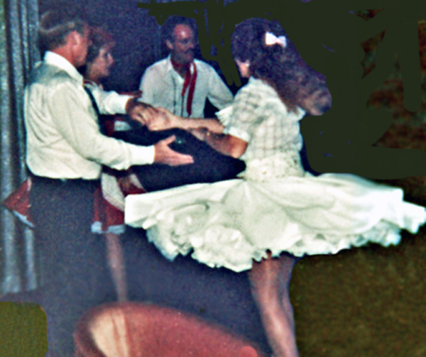 Karen Duquette square dancin