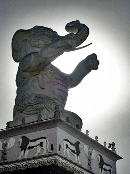 Hollywood elephant statue