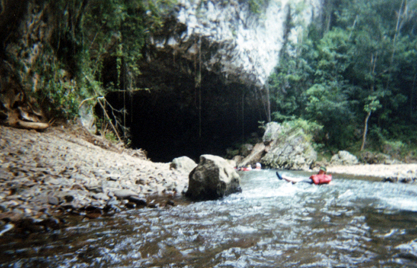 exiting the cave