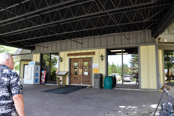 The campground office entry