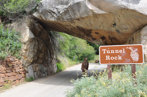 Lee Duqette at TUNNEL ROCK at Sequoia National Park