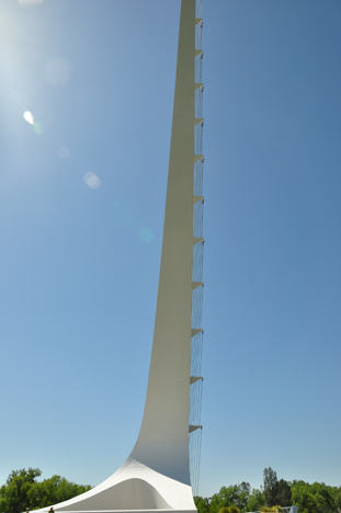 the pylon as seen from near the sundial plaque