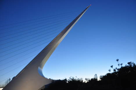  the pylon of the Sundial Bridge