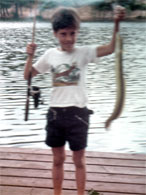 Brian caught an eel