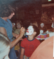 Brian getting his face painted