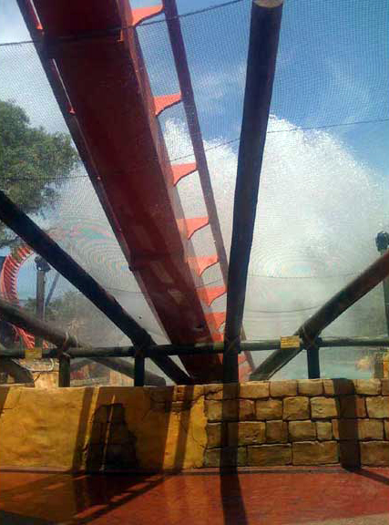 a big water splash